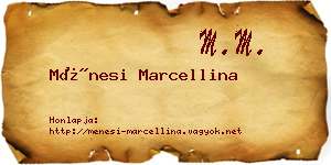 Ménesi Marcellina névjegykártya